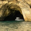 Boat Inside Benagil Cave