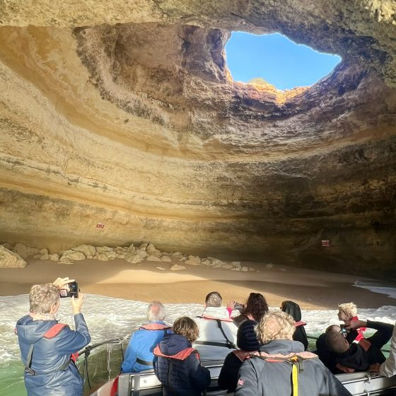 Boat Tour to Benagil Caves Inside