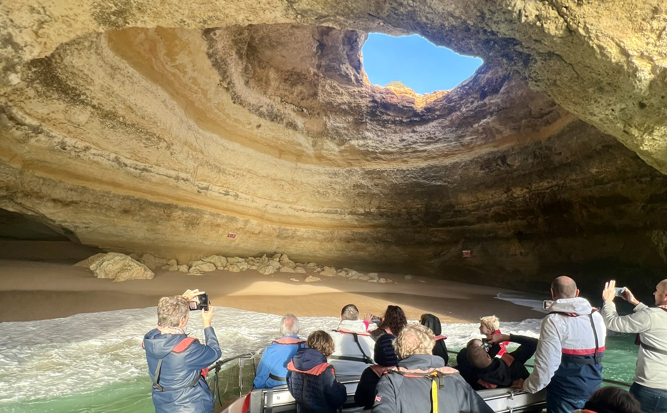 Boat Tour to Benagil Caves Inside